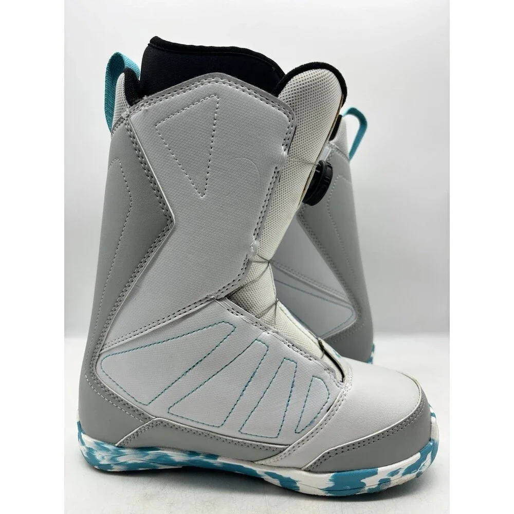Thirtytwo Lashed Boa Snowboard Boots Kids Youth Size 6 Gray Fall 2016 EUC